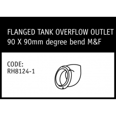 Marley Flanged Tank Overflow Outlet - RH8124-1